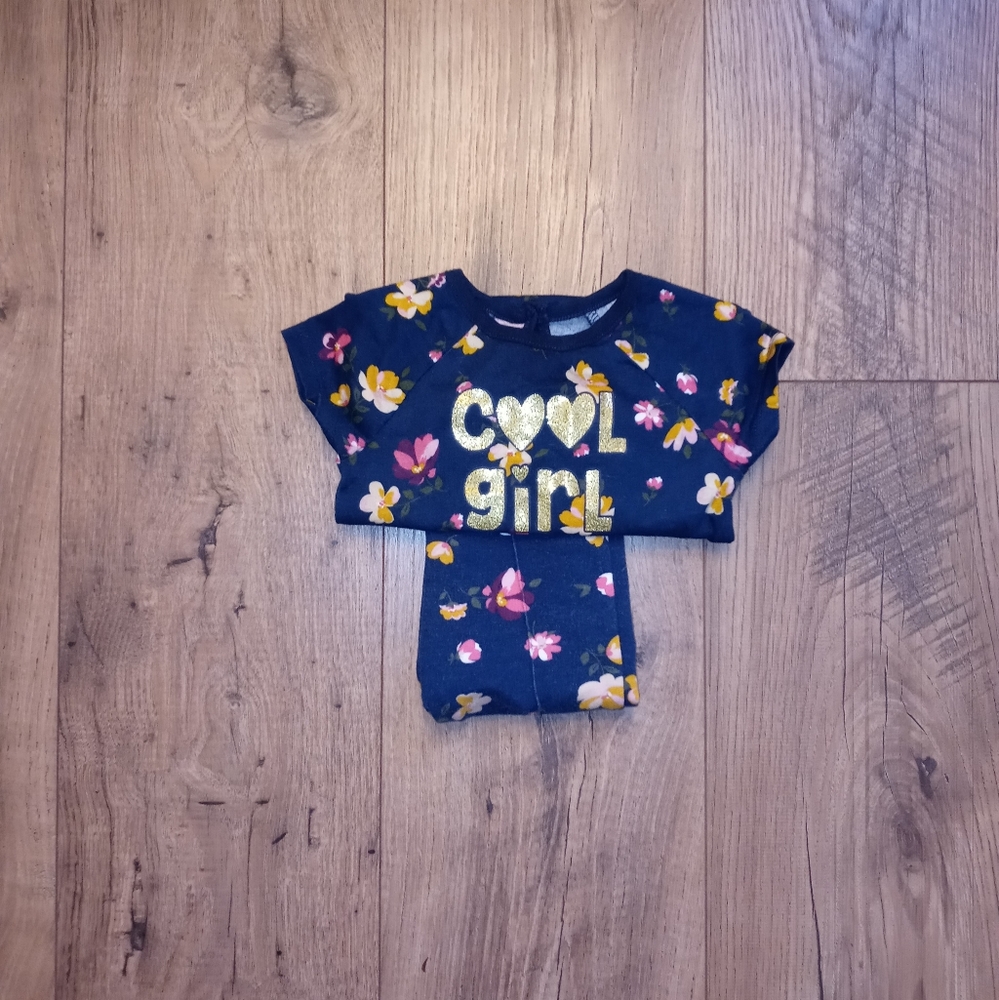 Garanimals "Cool Girl" Floral 2pc Outfit